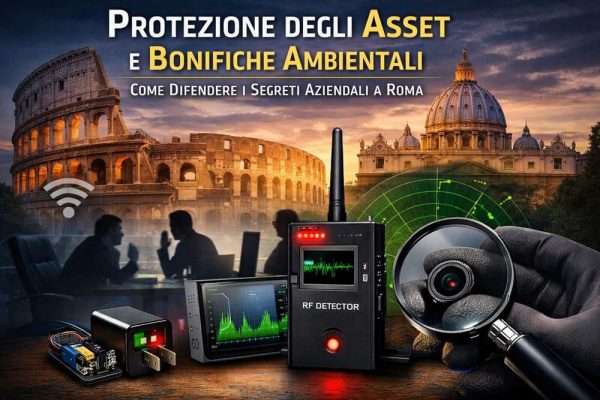 Protezione degli Asset e Bonifiche Ambientali: Come Difendere i Segreti Aziendali a Roma